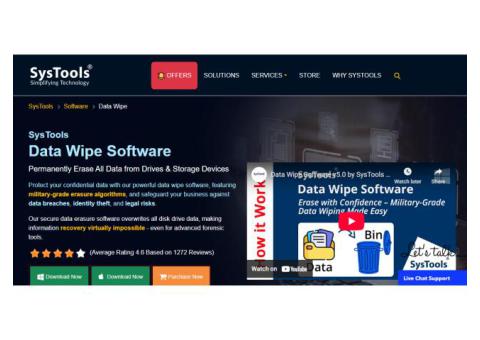 SysTools Data Wipe Tool