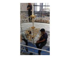 Call us 052-5868078 for Professional Chandelier Installation, Cleaning, Services
