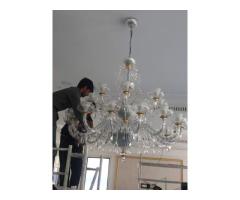 Call us 052-5868078 for Professional Chandelier Installation, Cleaning, Services