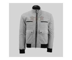 Classic Men Grey Wool Jacket