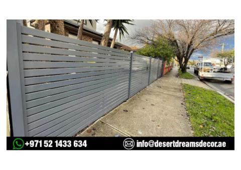 Neighbour Privacy Aluminum Fences Uae | Wall Mounted Louver Fencing Dubai.