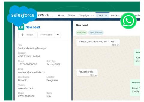 Effortlessly Send Bulk Messages Using Salesforce WhatsApp Integration