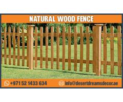Wooden Privacy Fences Dubai | Kids Play Area Fences | Solid Wood Fencing.