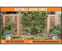 Wooden Privacy Fences Dubai | Kids Play Area Fences | Solid Wood Fencing.