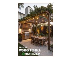 Wooden Pergola Manufacturer and Suppliers in Uae | Car Parking Pergola Uae.