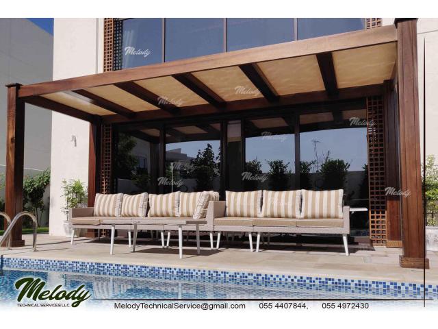 Pergola Suppliers in UAE | Aluminum Pergola | Wooden Pergola