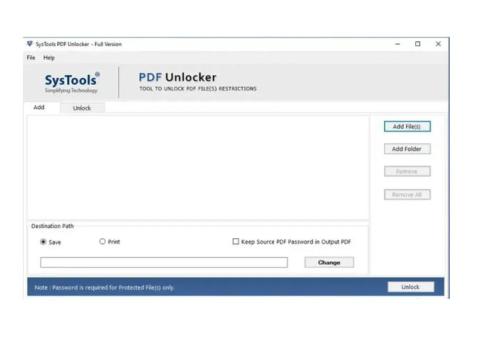 SysTools PDF Unlocker to Remove PDF Password