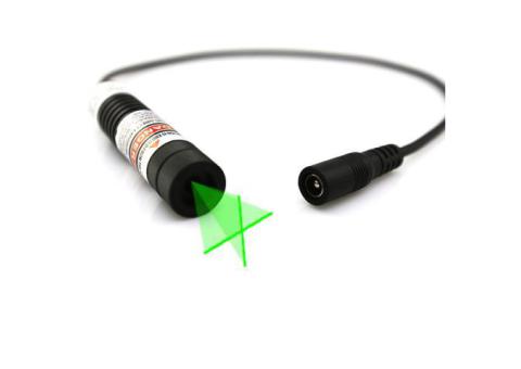Precise Aligned 515nm Green Cross Line Laser Module for Sealed Experimental Chambers