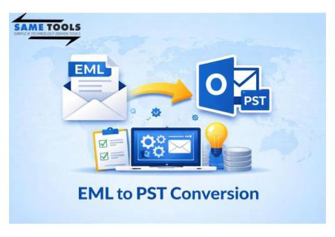Convert EML to PST with 100% Data Integrity