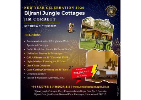 Bijrani Jungle Cottages New Year Packages 2026 – Jim Corbett