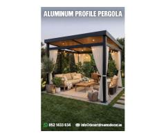 Outdoor Kitchen Pergola in Uae | Motorized Aluminum Pergola Suppliers in Uae.