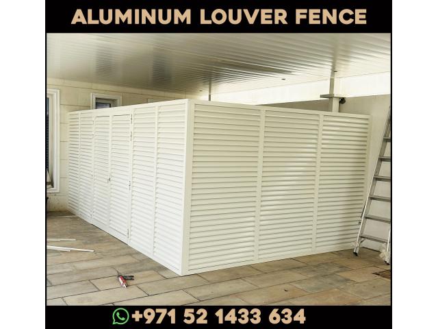 Aluminum Louver Fences Uae | Aluminum Slatted Fences Dubai.