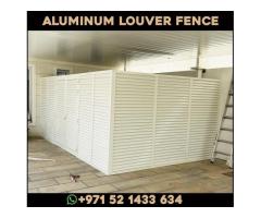 Aluminum Louver Fences Uae | Aluminum Slatted Fences Dubai.