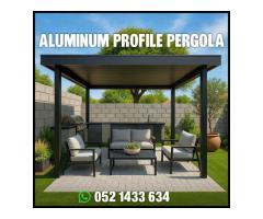 Retractable Shades Aluminum Pergola Uae | Motorized System Pergola Uae.