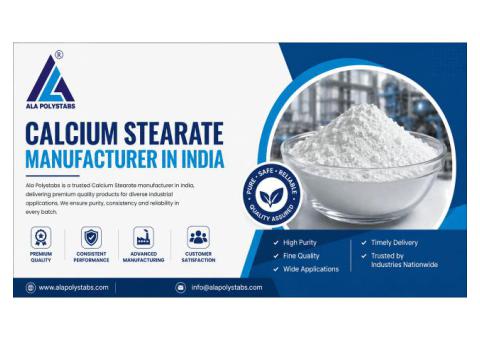 What Makes Calcium Stearate Manufacturer Trusted in Industry