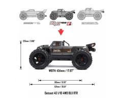 Arrma 1/10 OUTCAST 4S 4X4 RTR Brushless Stunt Truck (MEGATRONTOYS)
