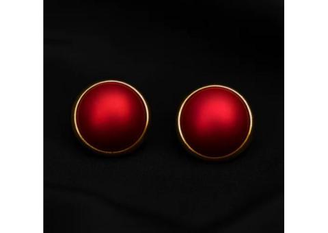 red earrings for women