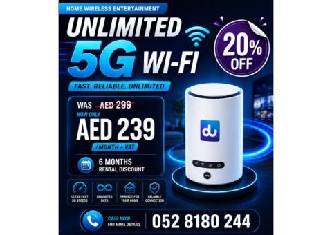 DU HOME WIFI INTERNET SERVICE ALL OVER UAE