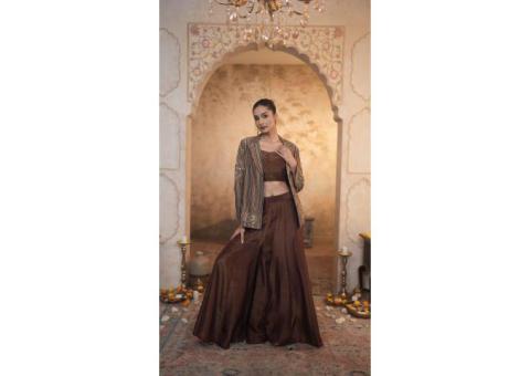 Discover The Stylish Indo Western Suit for Women Collection at Gulbhahar