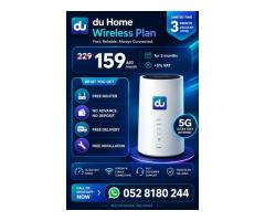 DU HOME WIFI INTERNET SERVICE ALL OVER UAE