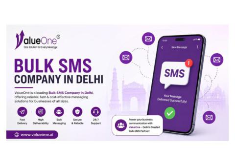 Trusted Bulk SMS Company in Delhi – ValueOne AI