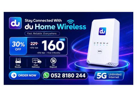 DU HOME WIFI INTERNET SERVICE ALL OVER UAE