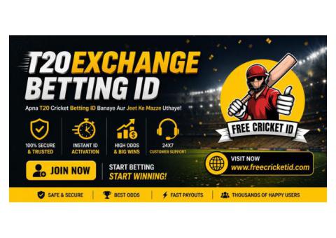 Get Trusted T20Exchange Betting ID with Free Cricket ID