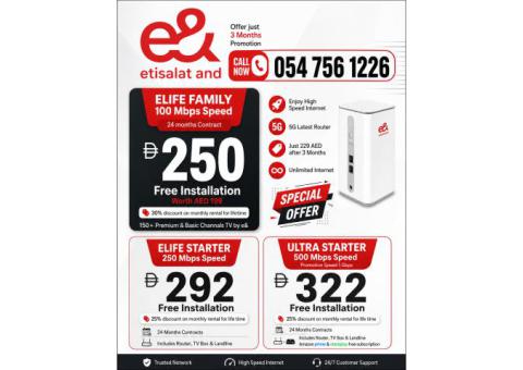 0547561226 Etisalat Home WiFi internet connection