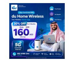 DU HOME WIFI INTERNET SERVICE ALL OVER UAE