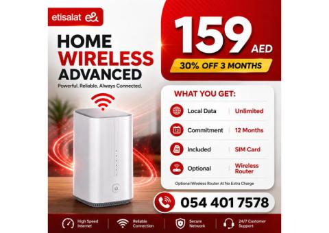 Etisalat Home WiFi internet