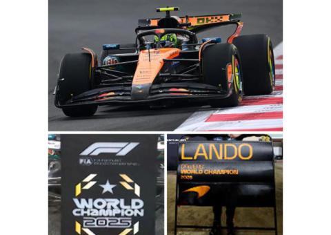 Spark McLaren MCL39 w. Pit Boards - 2025 Abu Dhabi Grand Prix 1:12 Model Car  (MEGATRONTOYS)