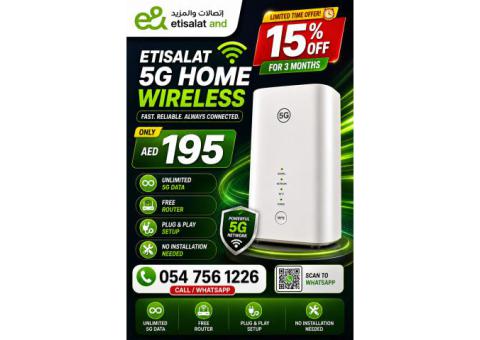 0547561226 Etisalat Home WiFi internet