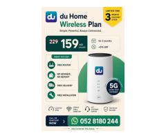 DU HOME WIFI INTERNET SERVICE ALL OVER UAE