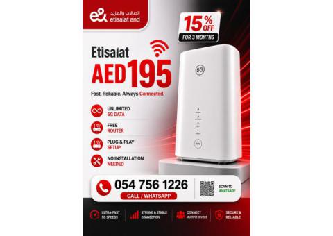 0547561226 Etisalat Home WiFi internet