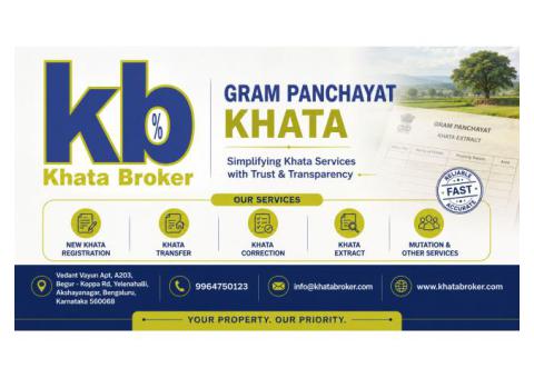 Gram Panchayat Khata Services for Property Documentation and Record Assistance