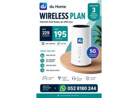 DU HOME WIFI INTERNET SERVICE ALL OVER UAE
