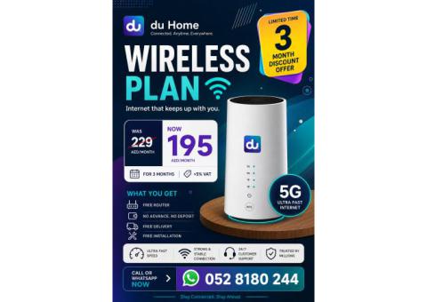 DU HOME WIFI INTERNET SERVICE ALL OVER UAE