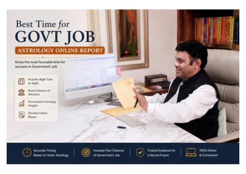 Order Your Government Career Prediction Report Today