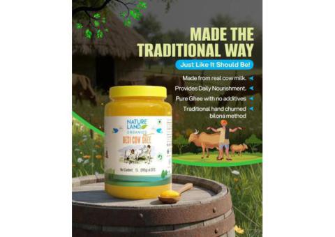 Organic Premium Cow Desi Ghee | Natureland Organics