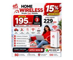Etisalat Home wifi internet connection