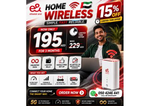 Etisalat Home wifi internet connection