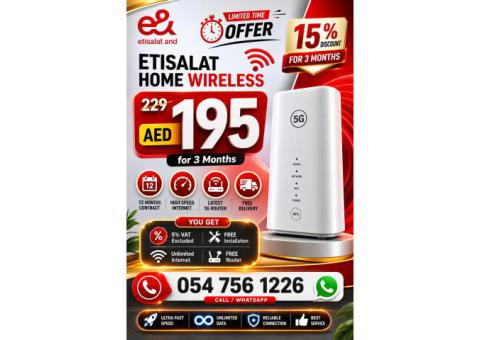 0547561226 Etisalat Home WiFi internet