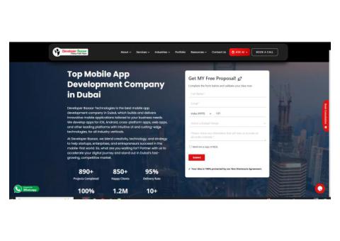 Mobile App Development company in Dubai - Developer Bazaar Technologies
