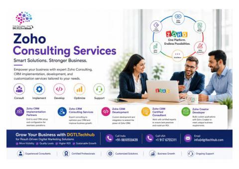 Zoho Consulting Partner | Zoho CRM Consulting Services & Implementation Experts