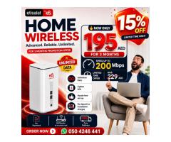 Etisalat Home wifi internet connection