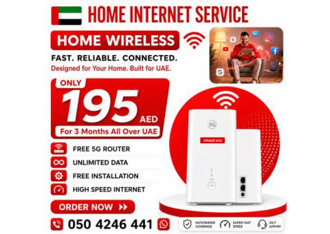 Etisalat Home wifi internet connection