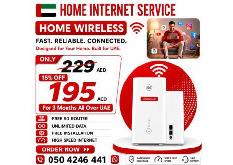 Etisalat Home wifi internet connection
