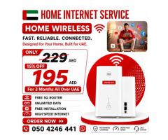 Etisalat Home wifi internet connection