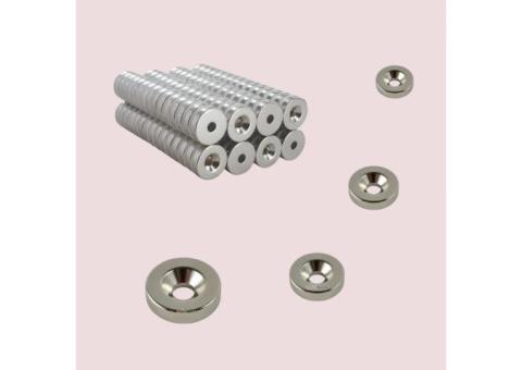 Neodymium Channel Countersunk Ring Magnet for Mounting